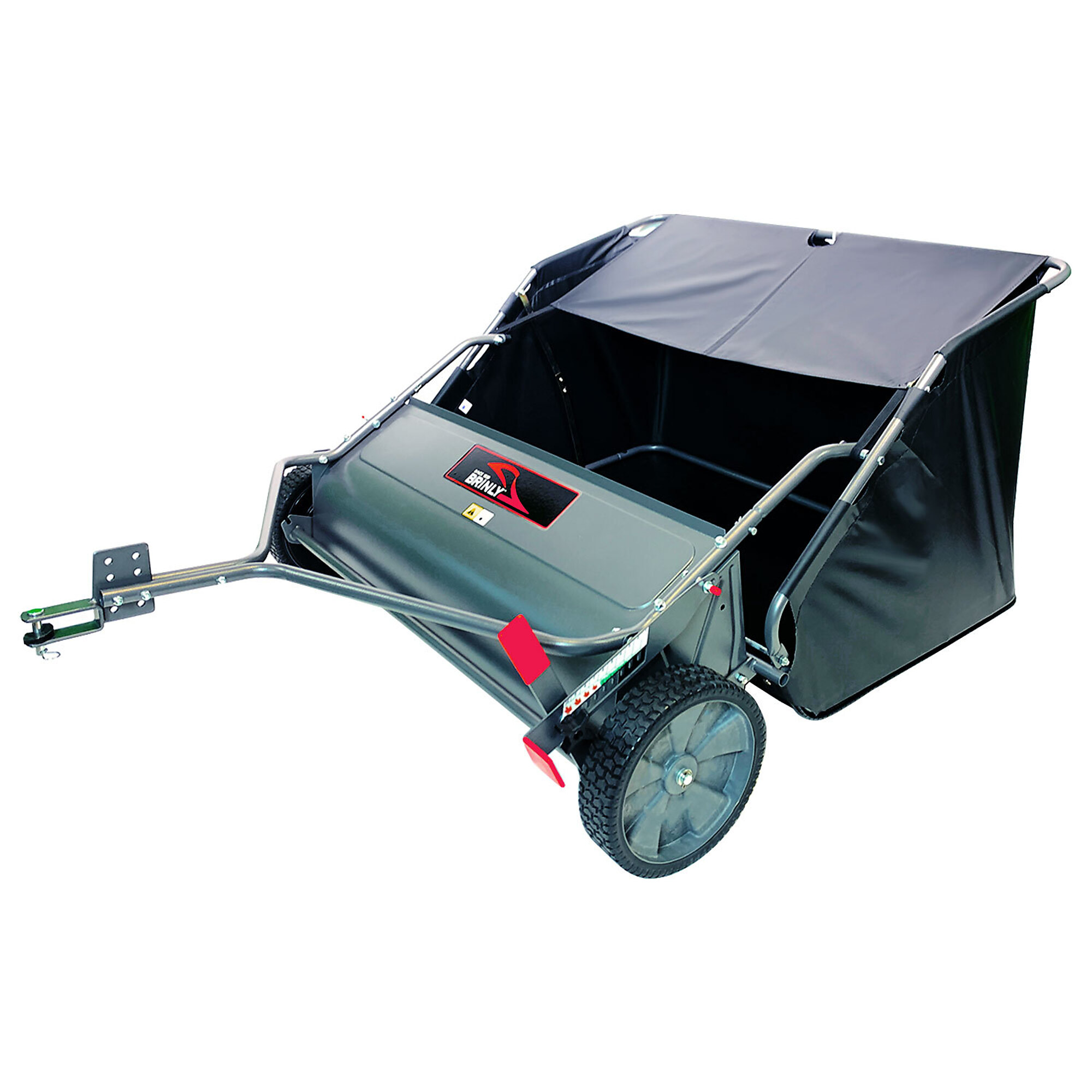 Brinly-Hardy, 42in. Lawn Sweeper in Hammered Gunmetal, Working Width 42 in, Hopper Capacity 20 ft³, Model# LS2-42BH-S